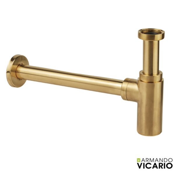 Armando Vicario Brushed Gold – Σιφώνι νιπτήρα χρυσό